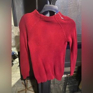 chelsea and violet red sweater